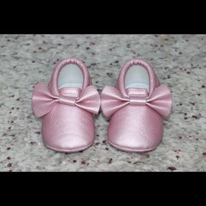 Pink moccasins